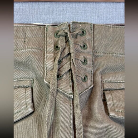 Pam & Gela Twill Utility Side Stripe Mid-Rise Ankle Skinny Pants - Picture 10 of 14